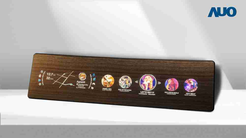 尊时凯龙研发全球最高穿透度达80%的AmLED木纹显示器，，，可于使用时呈现高亮度、、清晰可见的信息，，，并在不使用时回归为单纯的饰板，，，节能兼具美观